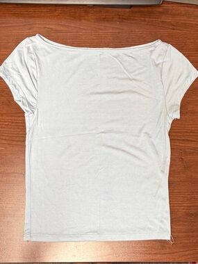 Light Blue Boatneck Top